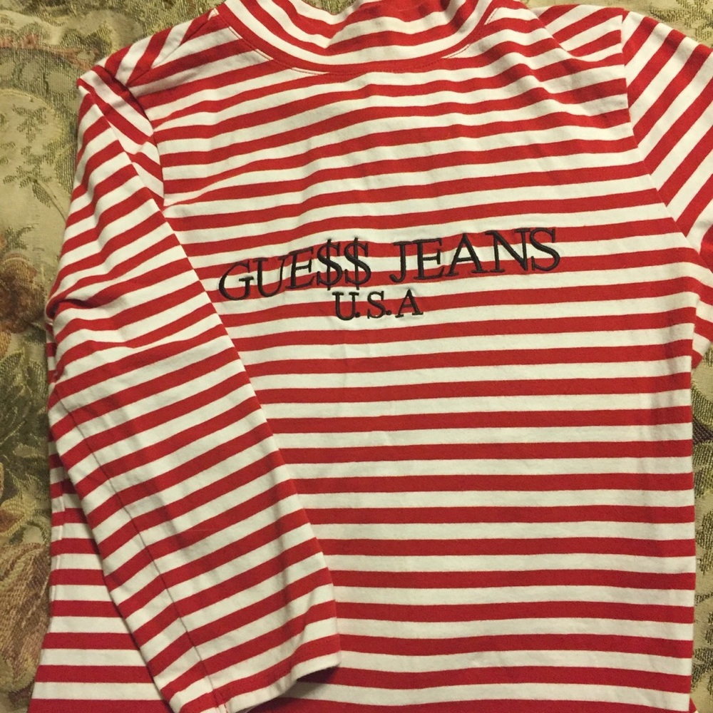 ASAP guess jeans mock neck